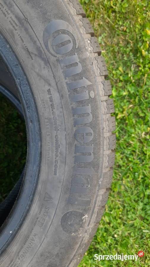 Sprzedam dwie opony Zima 21560 r16 Continental 215 świętokrzyskie Ostrowiec Świętokrzyski