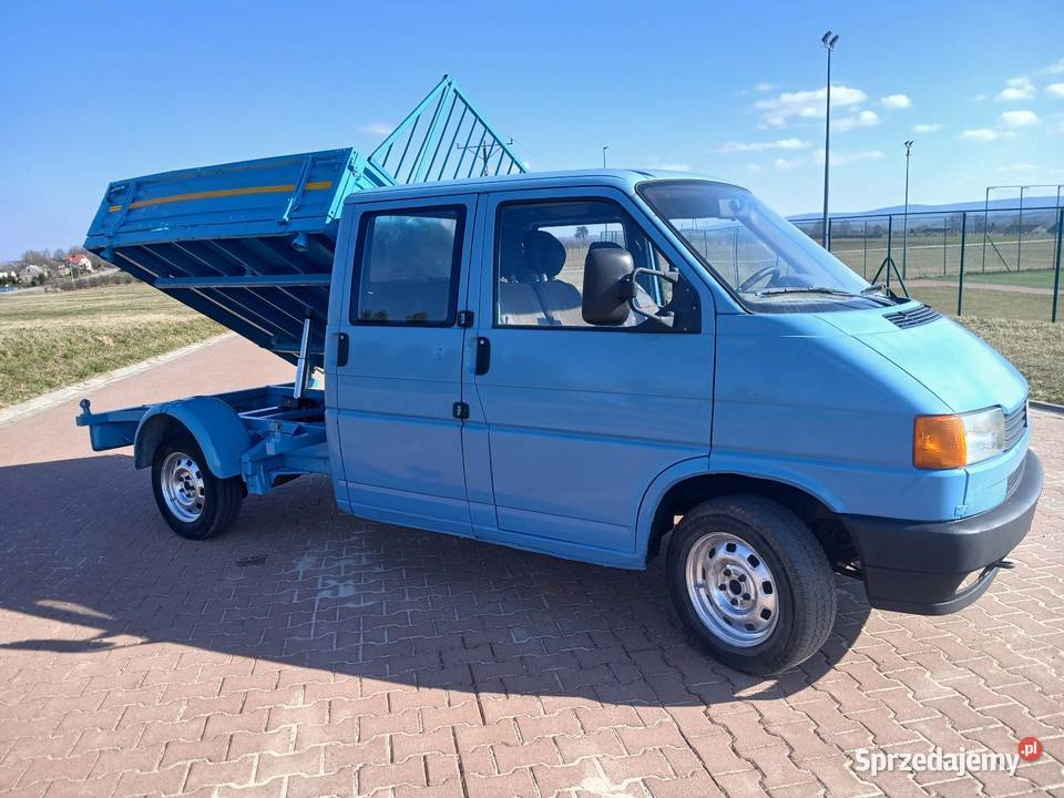 Volkswagen t4 doka kiper wywrotka brygadówka Volkswagen Samochody dostawcze Trzeszków