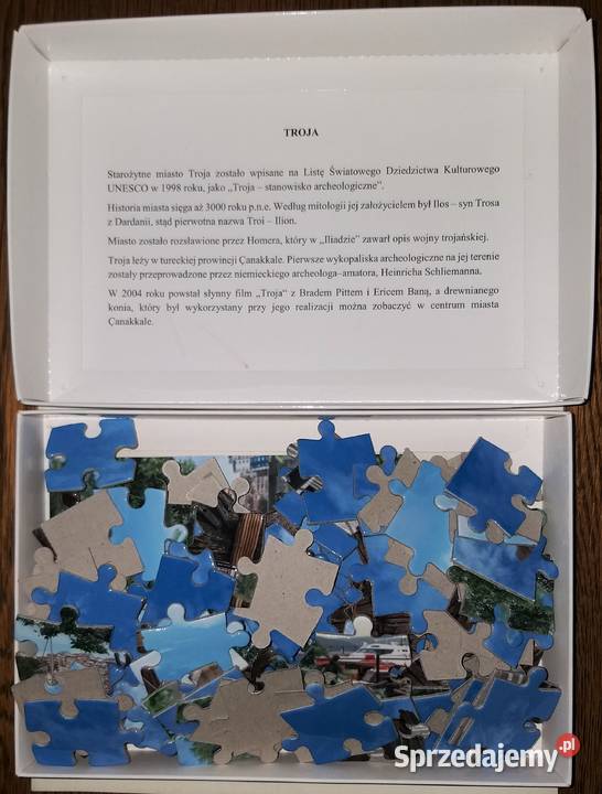 Puzzle koń trojański 2 x Mini puzzle Domino Kultura i Rozrywka Warszawa