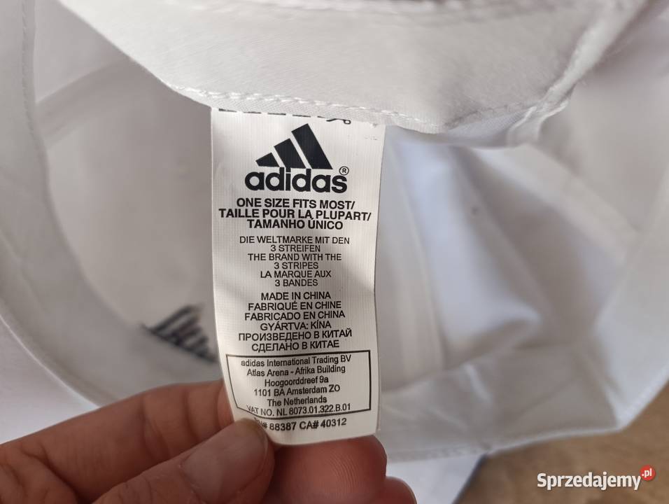 Adidas czapka biała X16998 Ess Corp Cap Nakrycia głowy Kwidzyn sprzedam