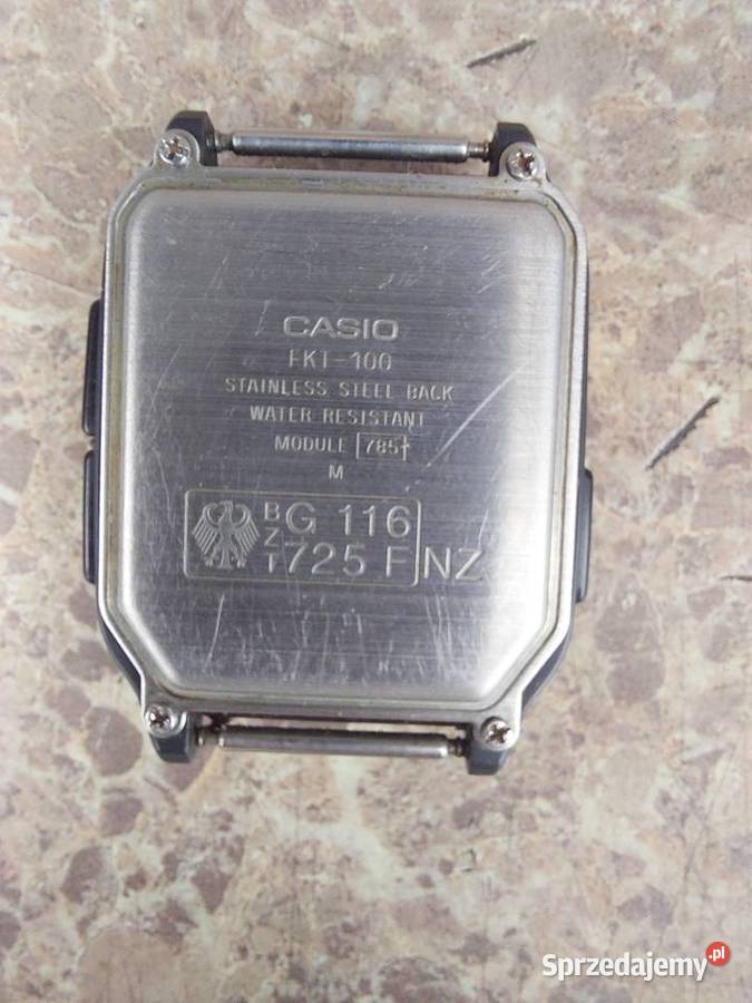 Stary zegarek naręczny Casio Data Bank 30 FKT100 Tczew