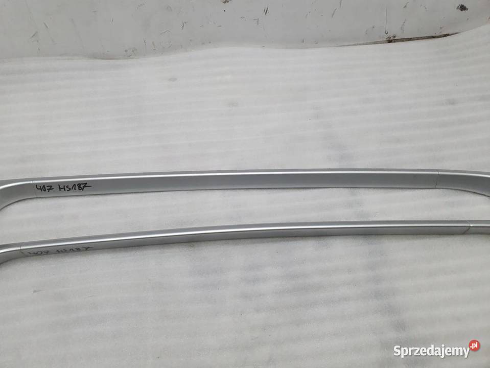 RELINGI DACHOWE KOMPLET PEUGEOT 407 96496912VV