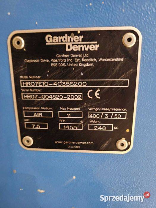 Kompresor śrubowy Hydrovane HR07 osuszacz Góra sprzedam