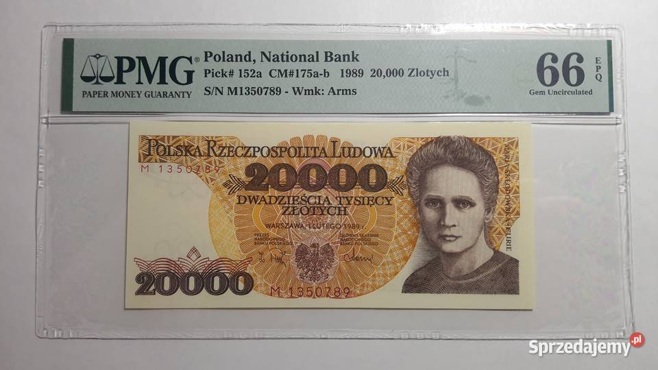 20000 złotych 1989 s M PMG 66 Warszawa