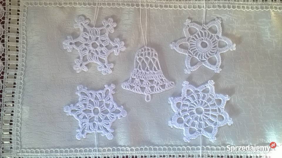 Gwiazdki szydełkowe Śnieżynki Mława