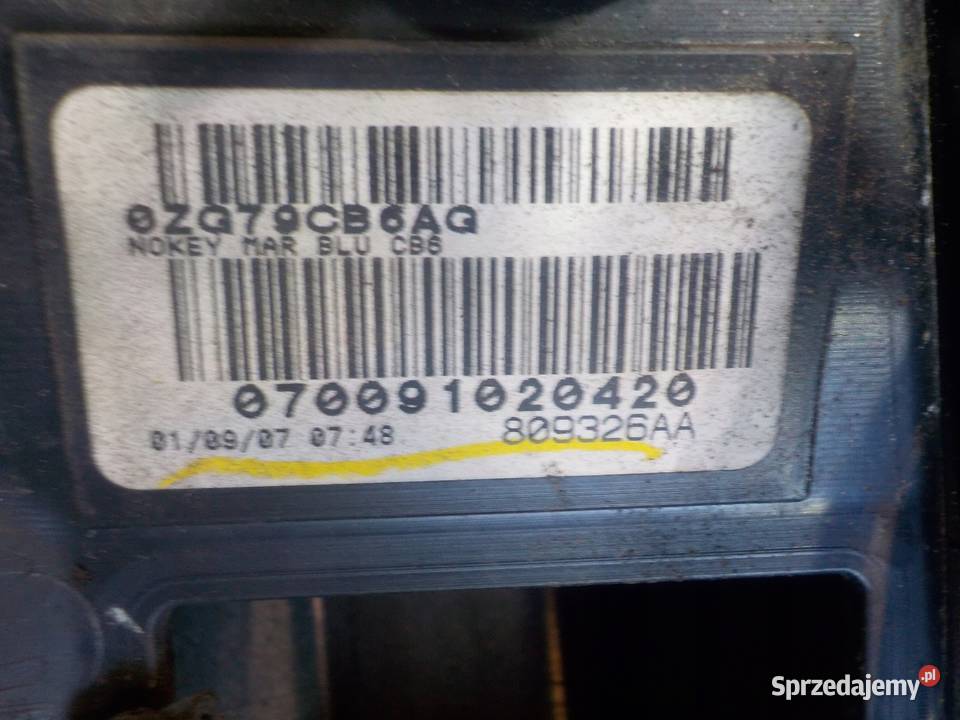 DODGE CALIBER 20 B AUT 08r 5D blenda klapy tyl Suków