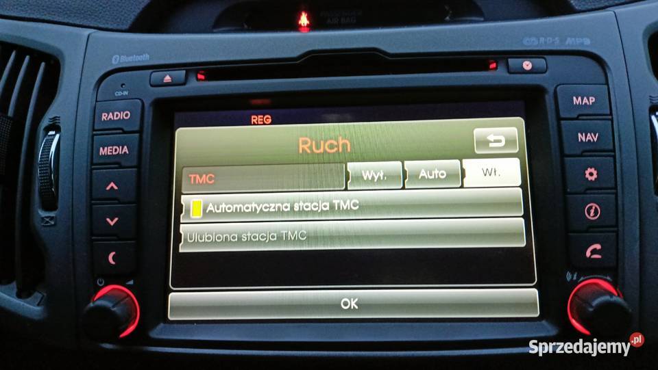 Kia Sportage polskie menu polski lektor mapy Aleksandrów Łódzki