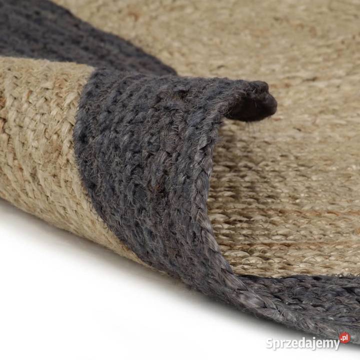 vidaXL Ręcznie wykonany dywanik juta ciemnoszara Warszawa