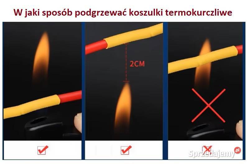 Zestaw Termokurczliwych Rurek izolacja osłony łódzkie Sieradz sprzedam