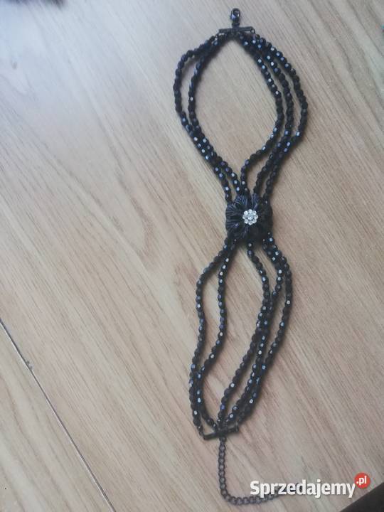 Naszyjnik czarny Warszawa