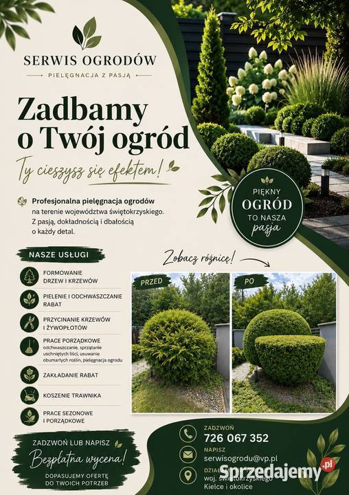 Pielęgnacja ogrodu formowanie krzewów