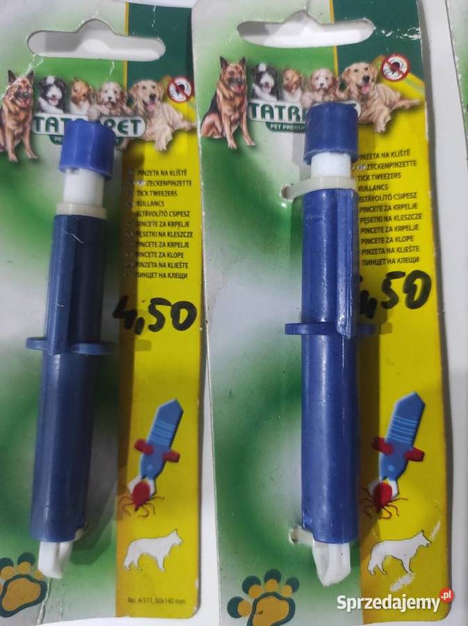 Pęsetki na kleszcze Tatrapet 4 sztuki Dla psów