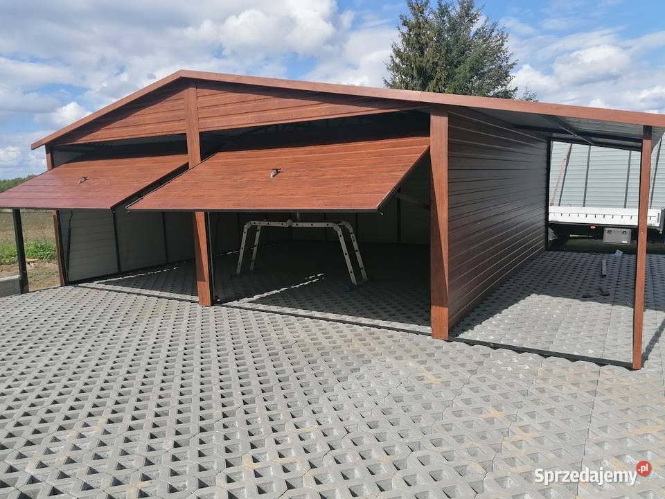 B1 Garaż Blaszany Drewnopodobny Dwuspadowy Sprzedaż Janów Lubelski sprzedam