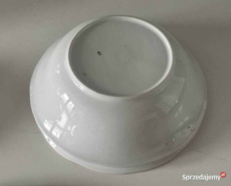 Talerze porcelanowe Lubianaz lat PRLu Łódź
