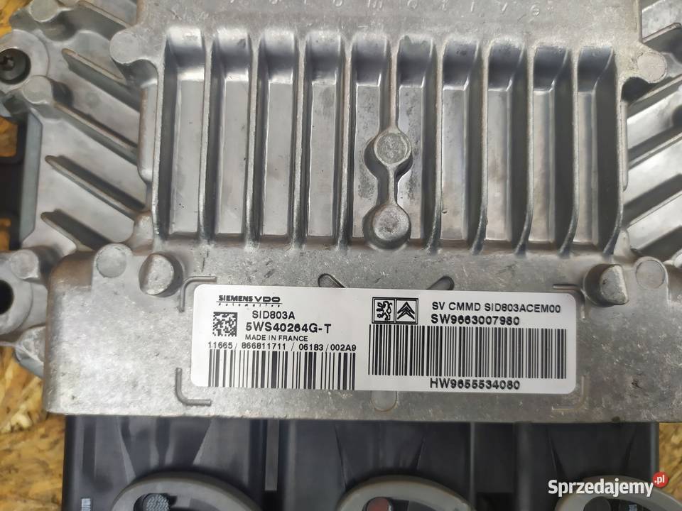 STEROWNIK SILNIKA PEUGEOT 407 20 HDI 5WS40264GT Gliwice