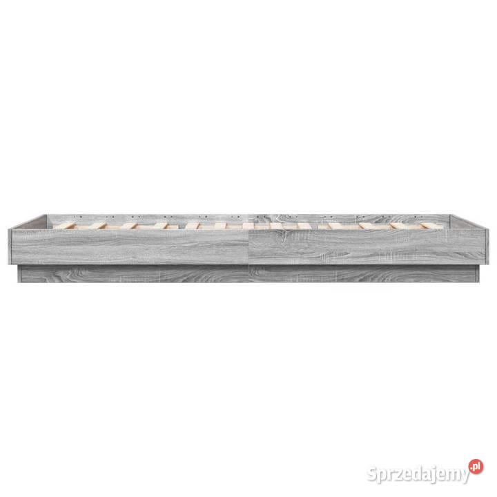 Rama łóżka z oświetleniem LED szary dąb sonoma 93cm