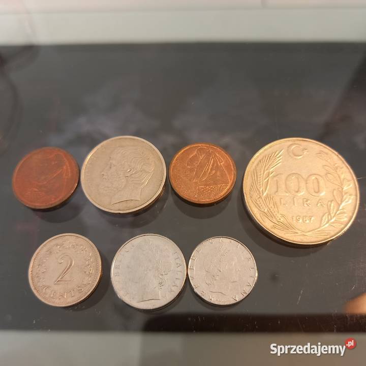 monety obiegowe południa Turecka Lira Włoska lubelskie Zemborzyce Podleśne