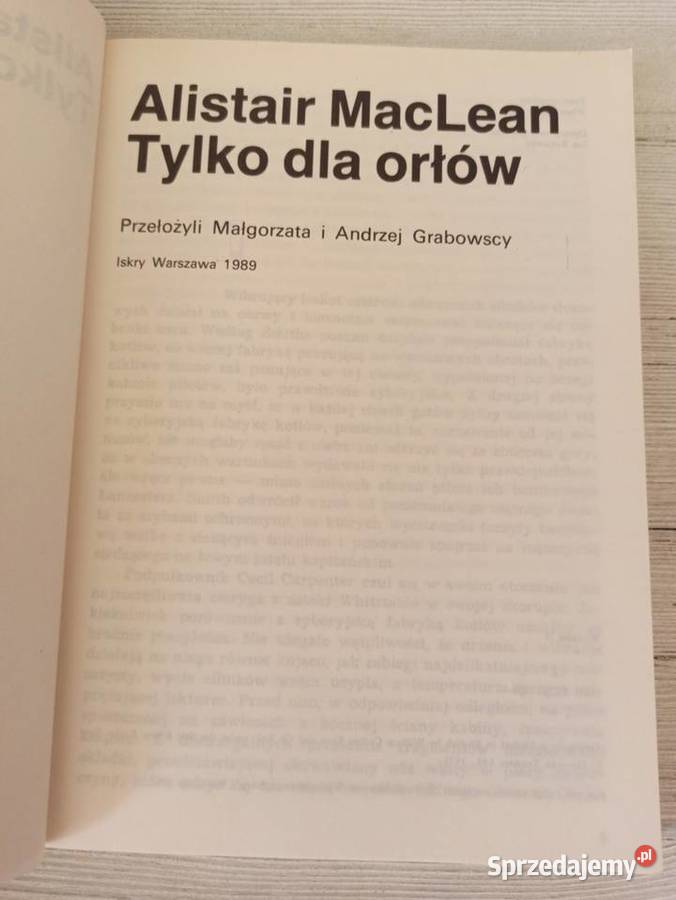 Orłów Alistair MacLean ISKRY 1989