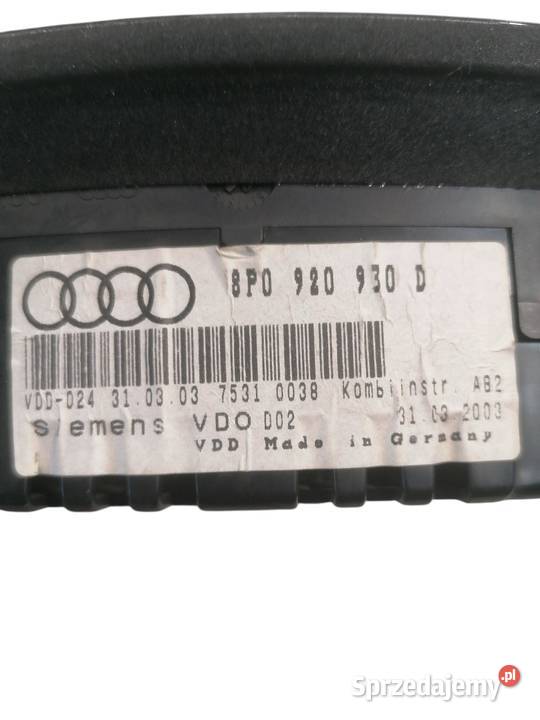 LICZNIK AUDI A3 8P 3D 16 FSI 8P0980930D wielkopolskie sprzedam