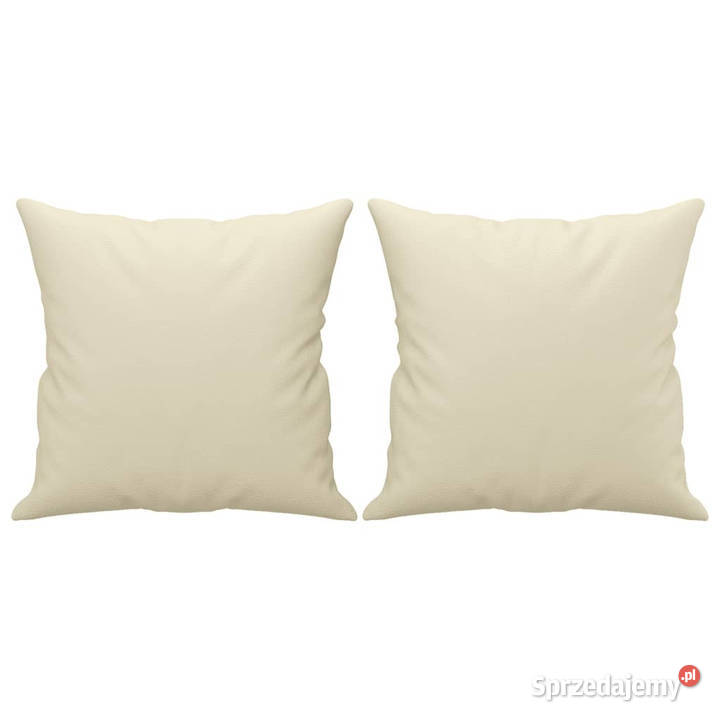 2osobowa sofa z poduszkami kremowa 140 sztuczna Warszawa sprzedam