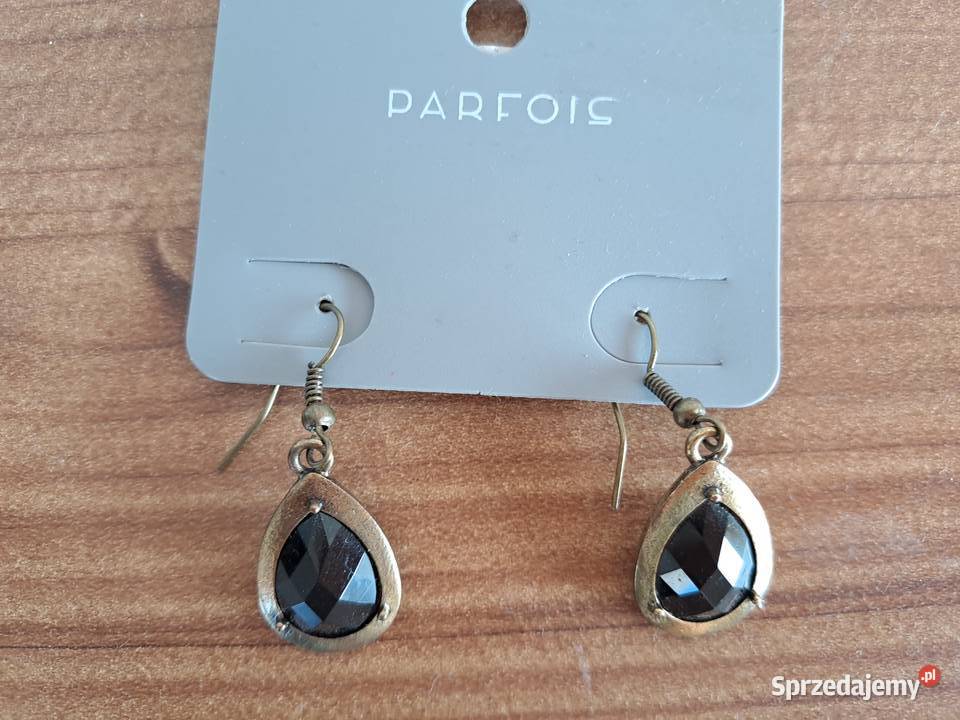 Parfois Kolczyki łza czarne łezka łezki łzy