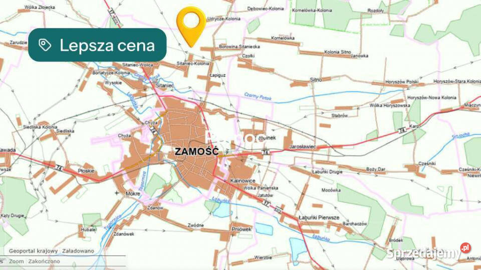 Działka budowlana z budynkami miasta Media 37m lubelskie