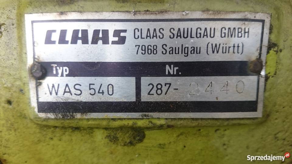 Przewracarka przetrząsarka Claas WAS 540