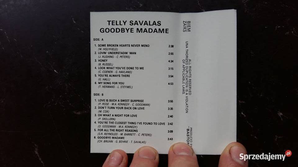 Kaseta magnetofonowa Telly Savalas Goodbye