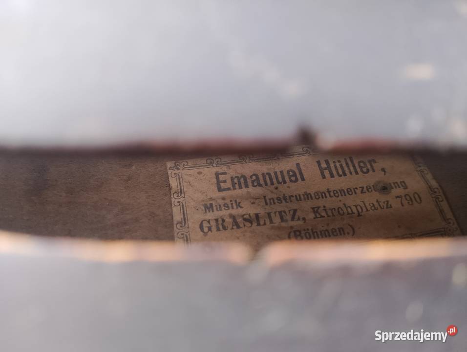 Skrzypce Emanuel Hller antyki kolekcje mazowieckie Sokołów Podlaski