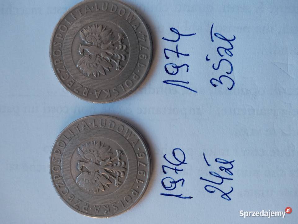 Monety 20 Kłosy 1973 74 76 Szczecinek