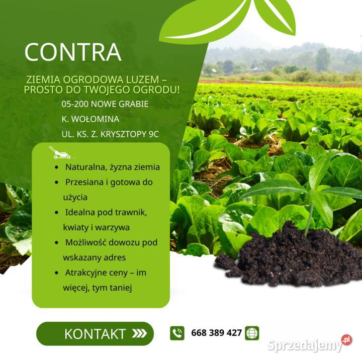 kora sosnowa torf nawóz kompost ziemia Wołomin