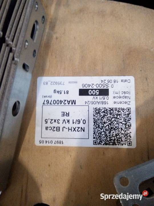 Kabel N2XHJ 3x25 ok 300 mb łódzkie Łódź