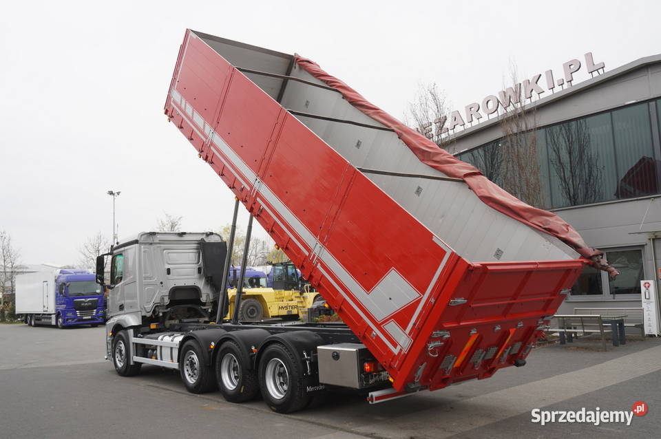MercedesBenz Actros 3563 8x4 wywrotka do zboża szary sprzedam