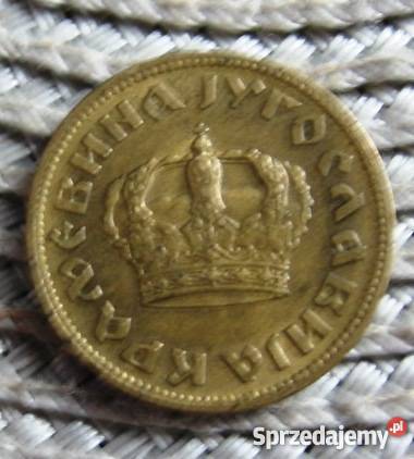 Królestwo Jugosławi 1 Dinar 1938r Kalisz