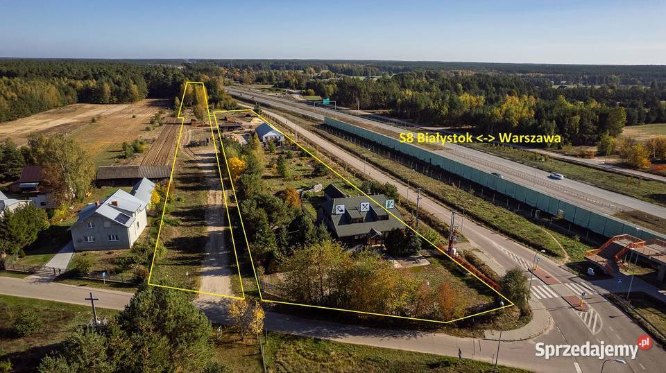 Nowa Nieruchomość usługowa 16049 ha trasie S8 1 2650zł/m2 Przyjmy k. Poręby