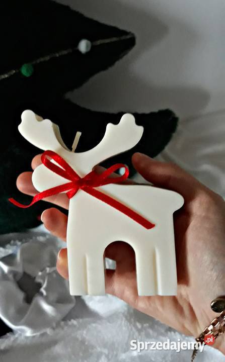 Sojowa świąteczna świeczka Renifer świeczka na lubelskie Lublin