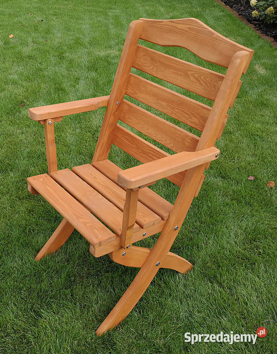 Krzesło ogrodowe drewniane składane krzesło drewno Kalety sprzedam