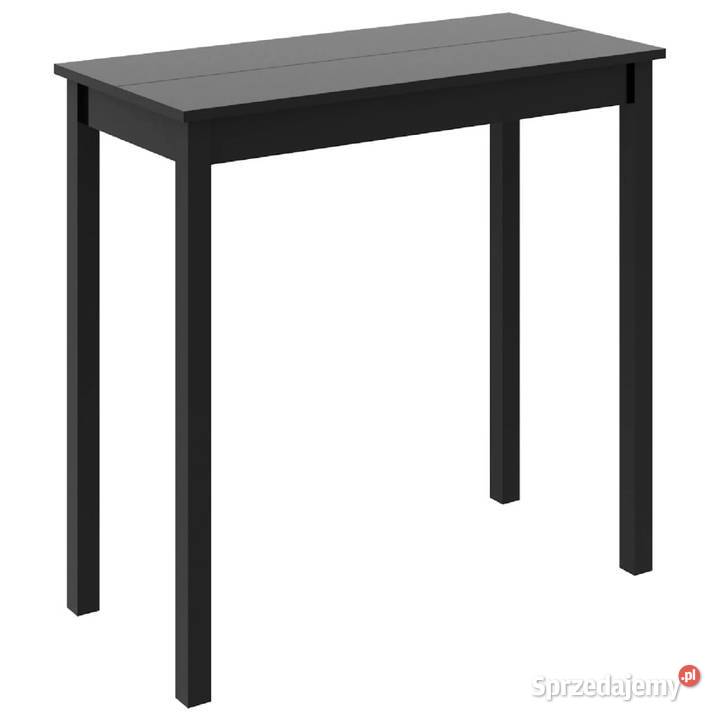 Stolik barowy z MDF czarny 115 x 55 x 107