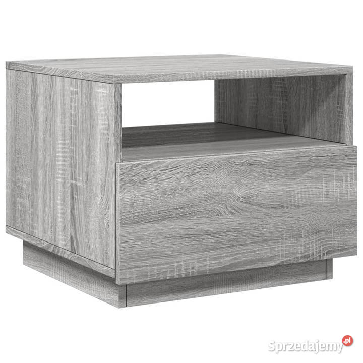 Stolik kawowy z LED szary dąb sonoma 50x49x40 Warszawa