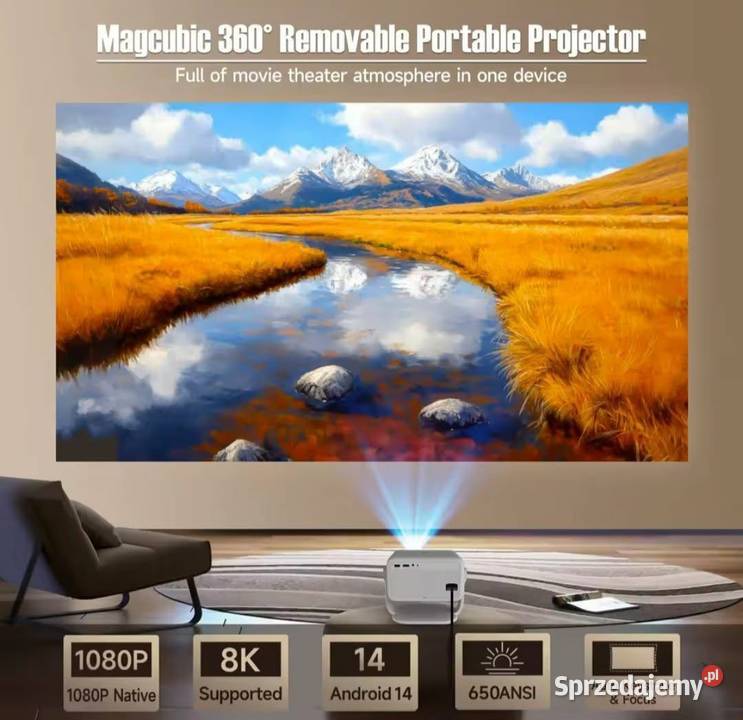 Projektor Magcubic L018 1080P Android 14 Zestawy kina domowego Kraków