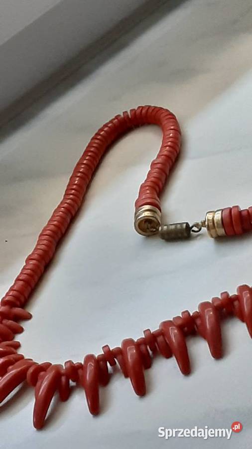 Naszyjnik z korala antykwarycznego Naszyjniki Siedlce