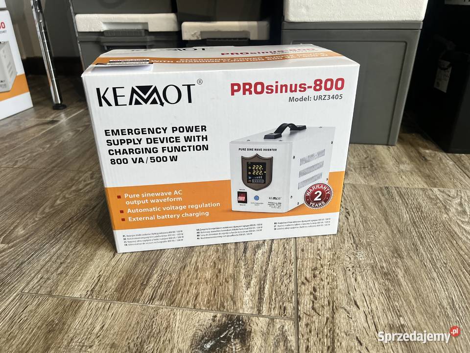 Zasilacz awaryjny KEMOT PROsinus800 12V 230V łódzkie Bełchatów sprzedam