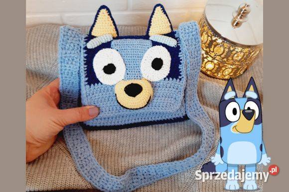 Szydełkowa torba dziecięca Bluey z Rodziną Na ramię małopolskie Kraków