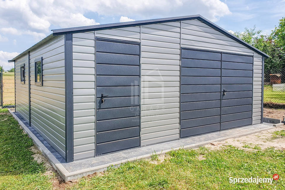 Garaż Blaszany 7x6m Brama Uchylna Drzwi Okno małopolskie Krynica-Zdrój