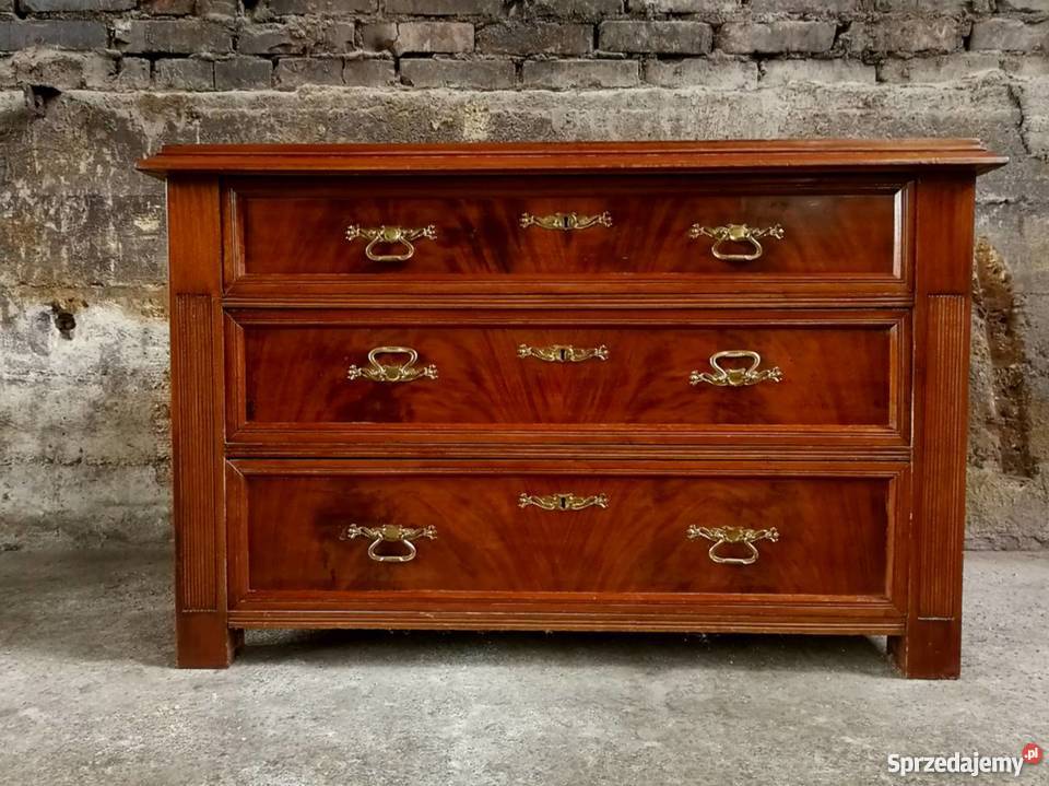 Piękna mahoniowa komoda XIX wtransport dolnośląskie Wałbrzych