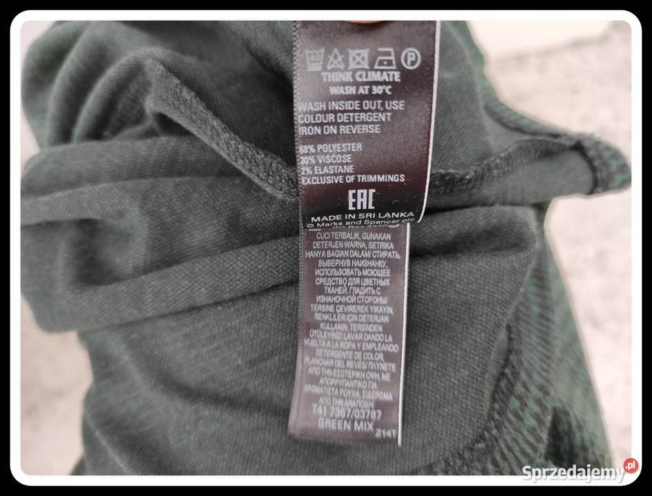 Marks Spencer bluzka butelkowa zieleń 44 XXL Rozmiar 44(XXL) Płock