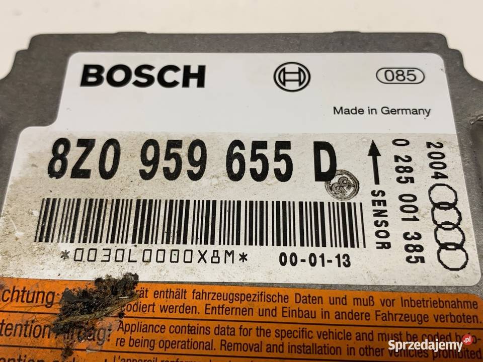 SENSOR AIRBAG AUDI A2 8Z0959655D 0005 CZUJNIK osobowe