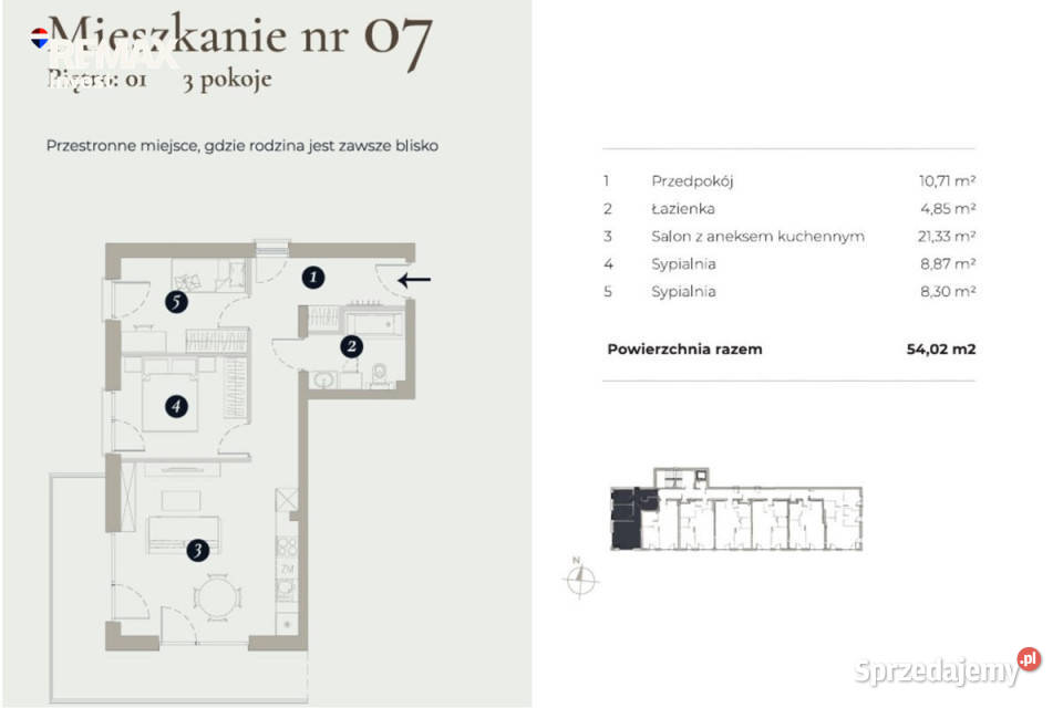 3pokojowe mieszkanie z balkonem BielskoBiała Sprzedaż Bielsko-Biała