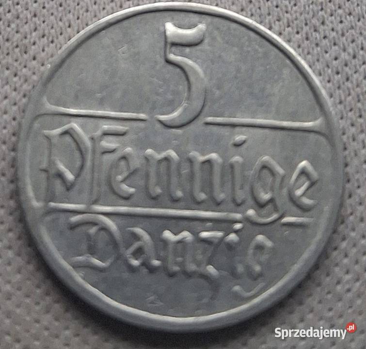 WOLNE MIASTO GDAŃSK5 FENIGÓW1923 rRANT GŁADKI mazowieckie Legionowo