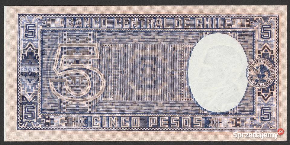 CHILE 5 PESOS 194758 STAN BANKOWY UNC Łódź